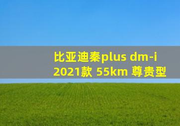 比亚迪秦plus dm-i 2021款 55km 尊贵型